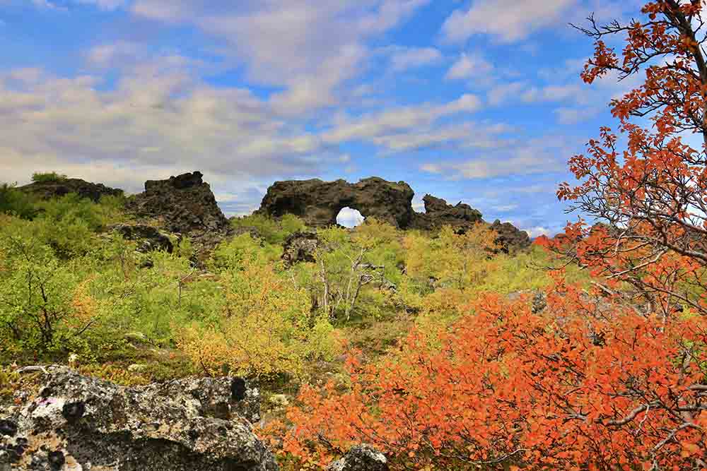 Dimmuborgir near Myvatn in east Iceland