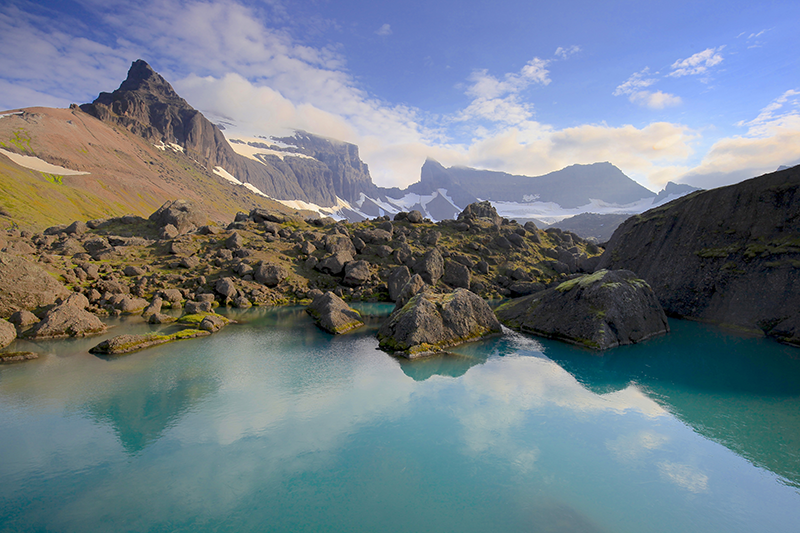 Storurd and Dyrfjoll in eastern Iceland