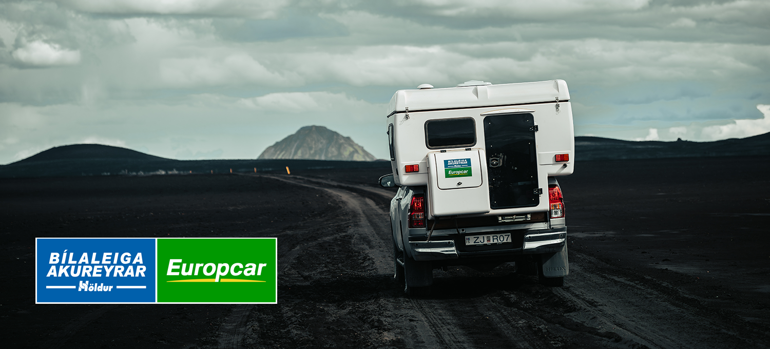 Here the sought after 4x4 Camper from Holdur Car Rental crosses a bridge in the Icelandic Highlands